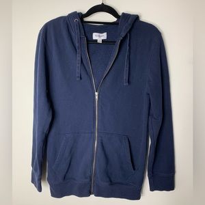 Men’s Faded Navy Zip-Up Hoodie